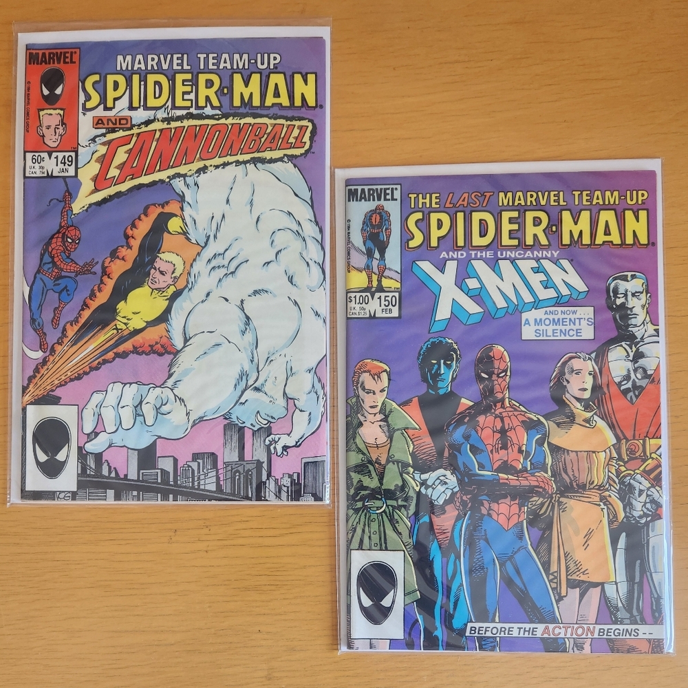 Marvel Team-Up #149, #150 - 1980s Marvel Comics (Lot of 2) Spider-Man…